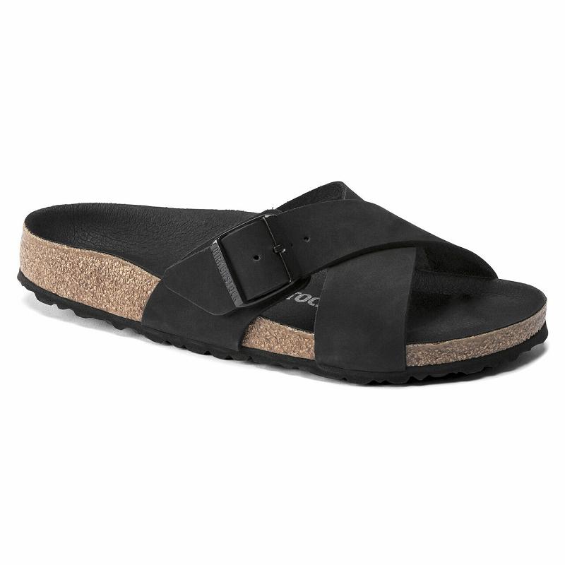 Birkenstock Siena Nubuck Sandaler Dame Sort | DK 357ZUT